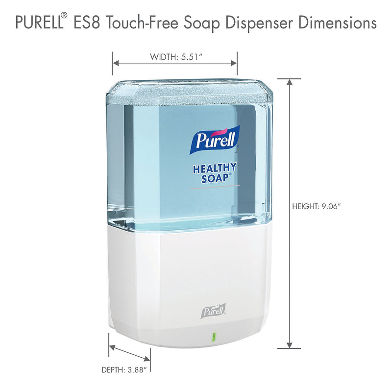 PURELL HEALTHY SOAP ES8 Automatic Wall Mounted Hand Soap Dispenser, White (7730-01)