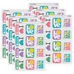 Trend Enterprises Love Pickleball Tear & Share Stickers, Multicolored, 60/Pack, 6/Packs/Bundle (T-47408-6)