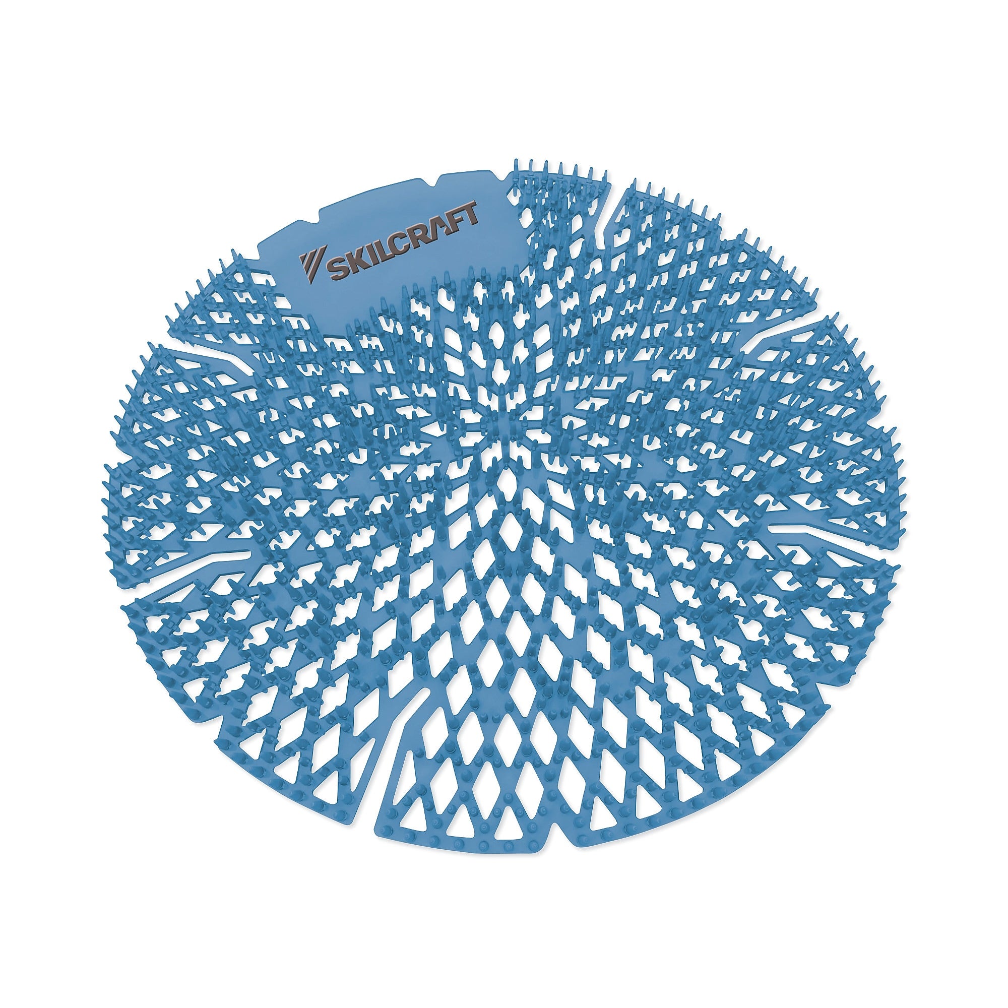AbilityOne SKILCRAFT Lasting Power Urinal Screen, Mountain Air Scent, Blue, 10/Pack (NSN6998440)