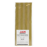 JAM Paper Tissue Paper, Gold & Silver Stripes, 3 Sheets/Pack (273316467)
