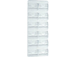 Azar Card Holder, 8" x 18", Vertical, Wall Mounted, Clear, Acrylic, 2/Pack (252082)