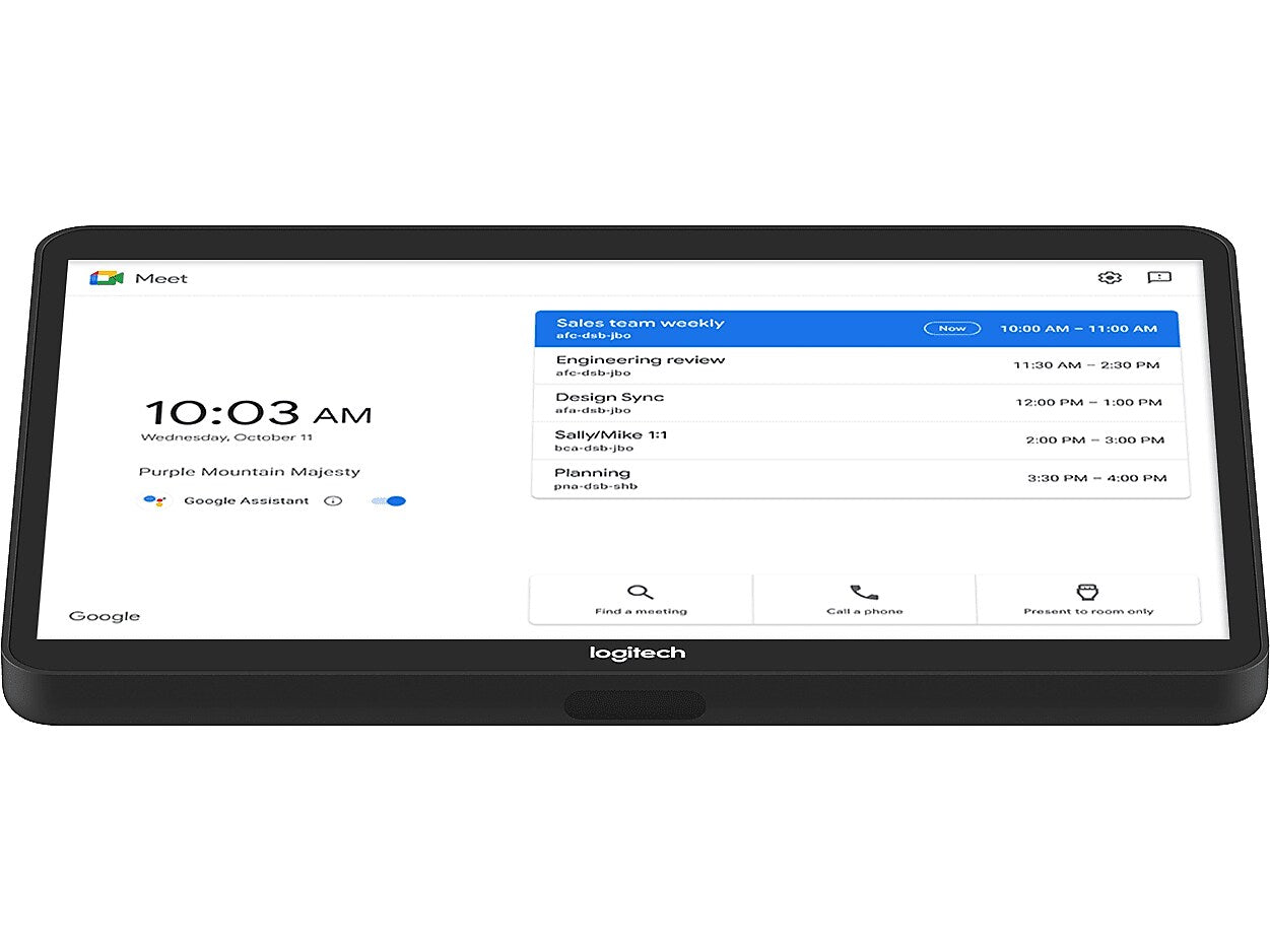 Logitech Small Room MeetUp Solution for Google Meet, Black (TAPMUPGGLCTL2)