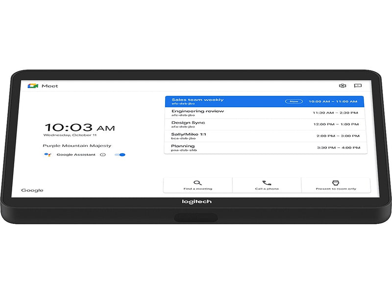 Logitech Small Room MeetUp Solution for Google Meet, Black (TAPMUPGGLCTL2)