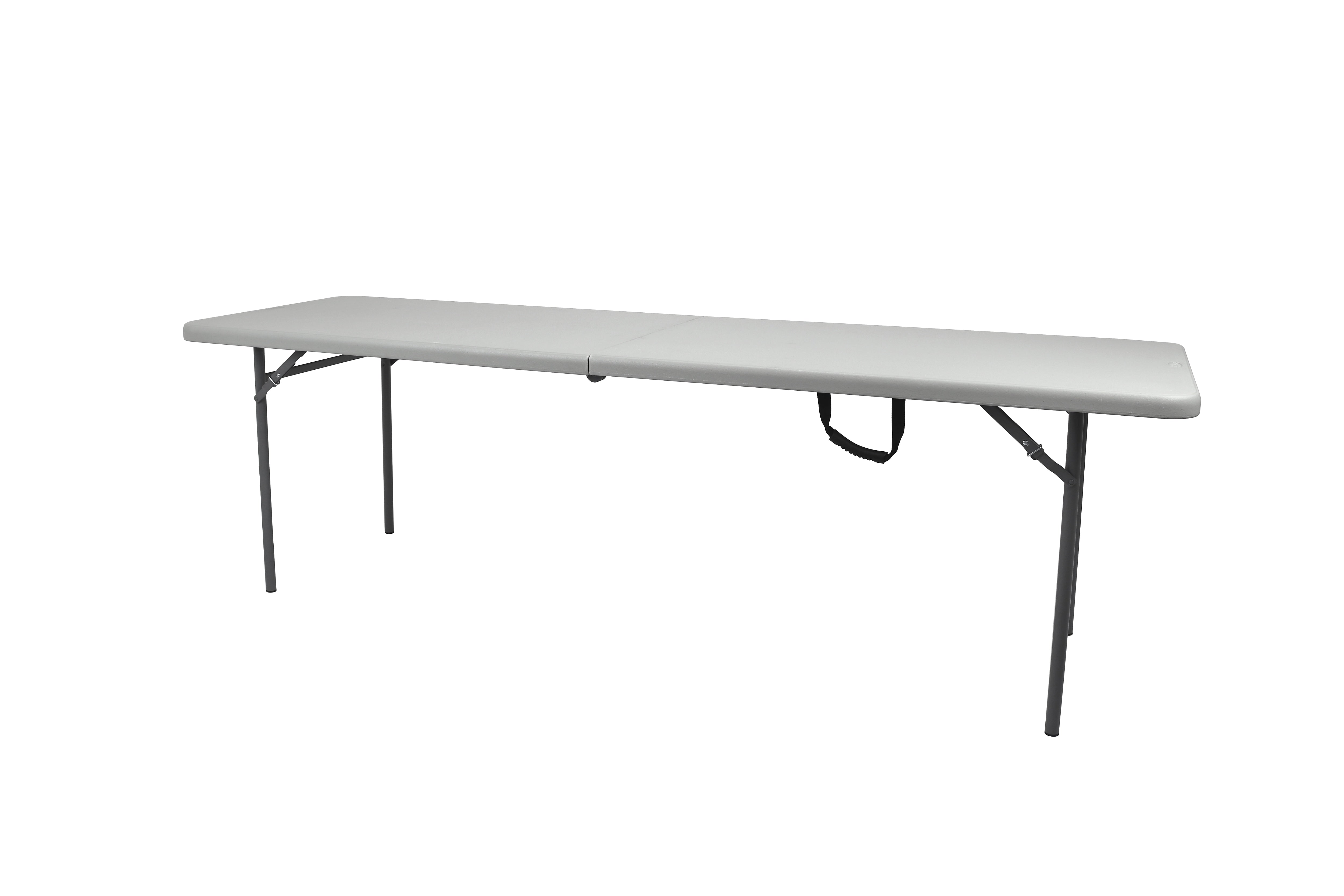 National Public Seating CMFIH Series 30" x 96" Fold-In-Half Folding Table, Grey (CMFIH3096)