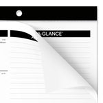 2026 AT-A-GLANCE 17.75" x 11" Monthly Desk Pad Calendar, White/Black (SK14-00-26)