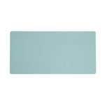 Smead Medium Vegan Leather Anti-Slip Desk Pad, 31.5" x 15.7", Light Blue (64835)