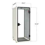FlexiSpot WorkCube Series Sound Absorbing Privacy Booth, White (P1F-2W-KIT)