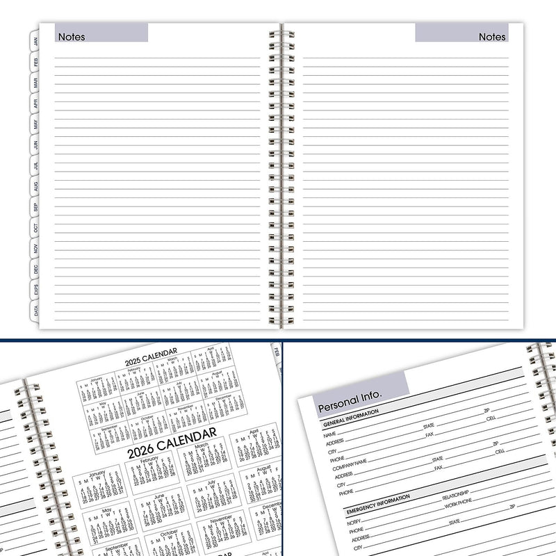 2026 AT-A-GLANCE DayMinder Executive 8.75" x 7" Weekly & Monthly Planner Refill Pages, White (G545-50-26)