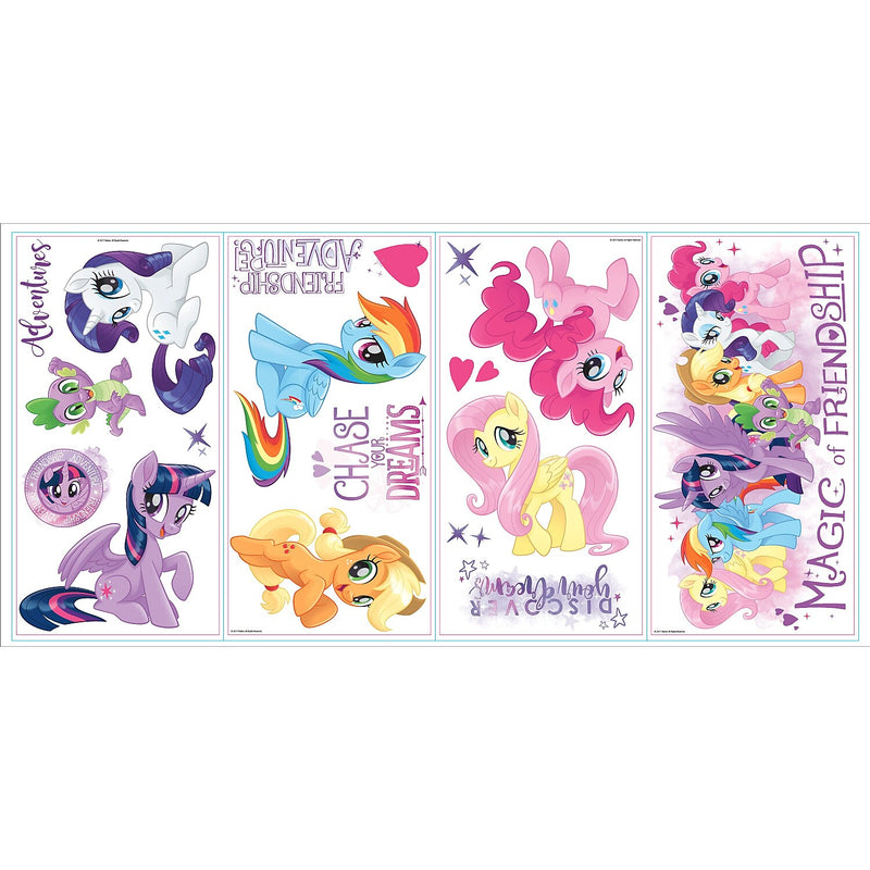 York Wallcoverings My Little Pony The Movie With Glitter Children's Decals (RMK3551SCS)