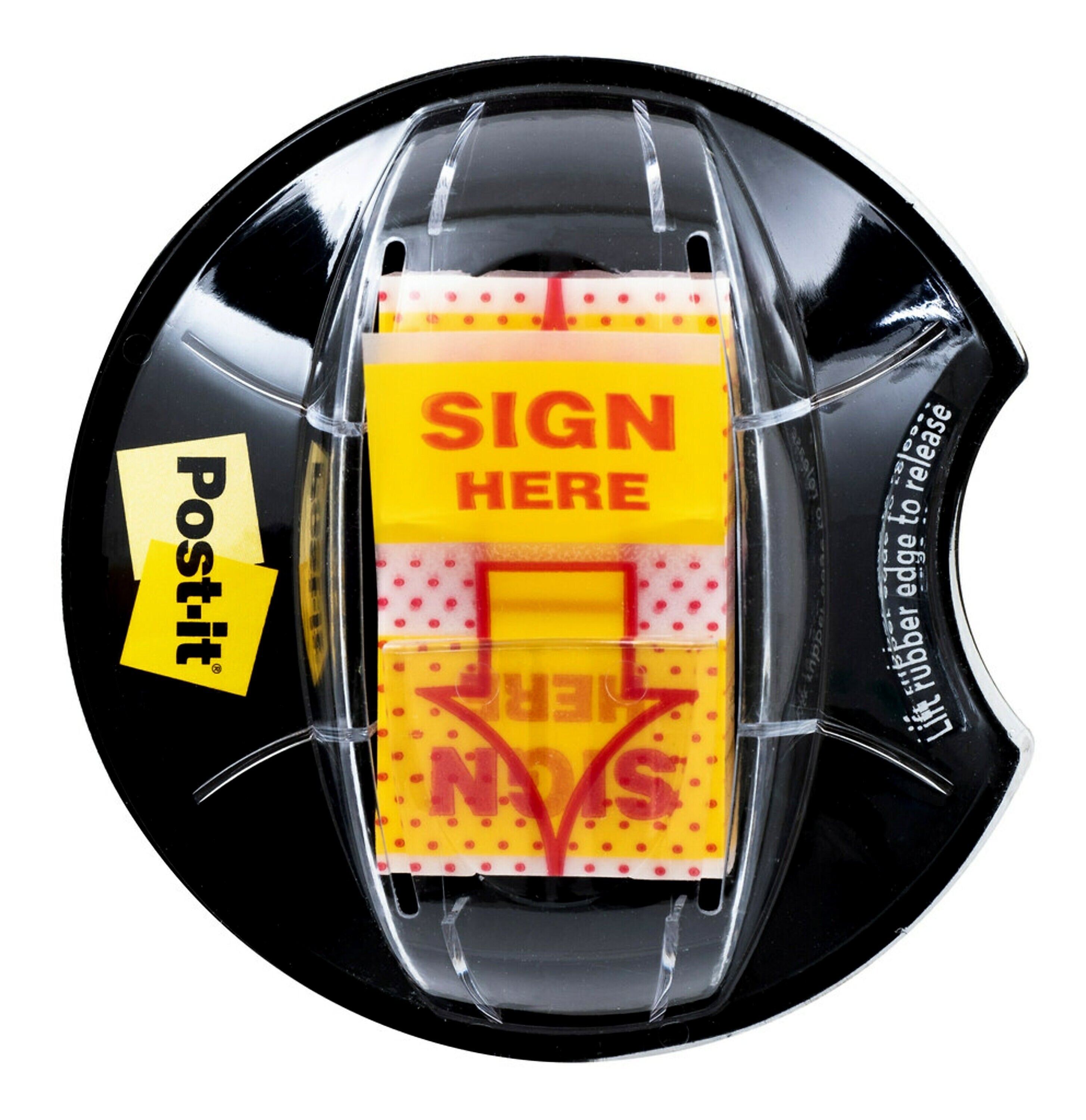 Post-it 'Sign Here' Message Flags, 1" Wide, Yellow, 200 Flags/Pack (680-HVSH)