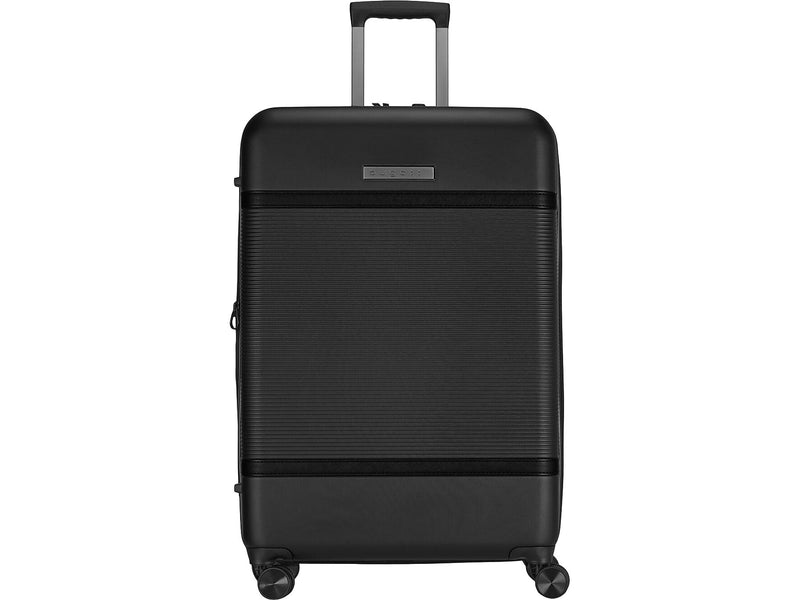 Bugatti Wellington 30" Hardside Suitcase, 8-Wheeled Spinner, TSA Checkpoint Friendly, Black (HLG5128-BLACK)