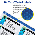 Avery Print-to-the-Edge Color Laser Shipping Labels, 3-3/4" x 4-3/4", White, 100 Labels/Pack (6878)