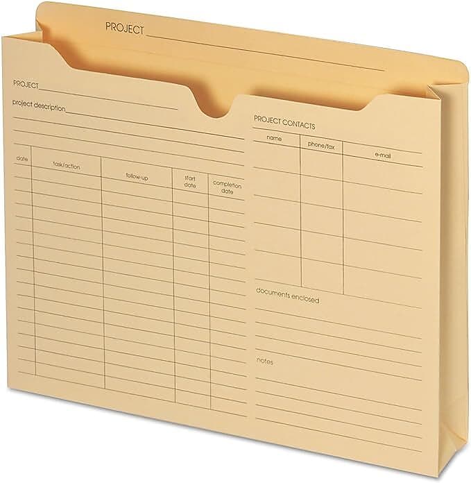 Pendaflex Recycled Reinforced File Jacket, 2" Expansion, Letter Size, Manila, 50/Box (B3143P)