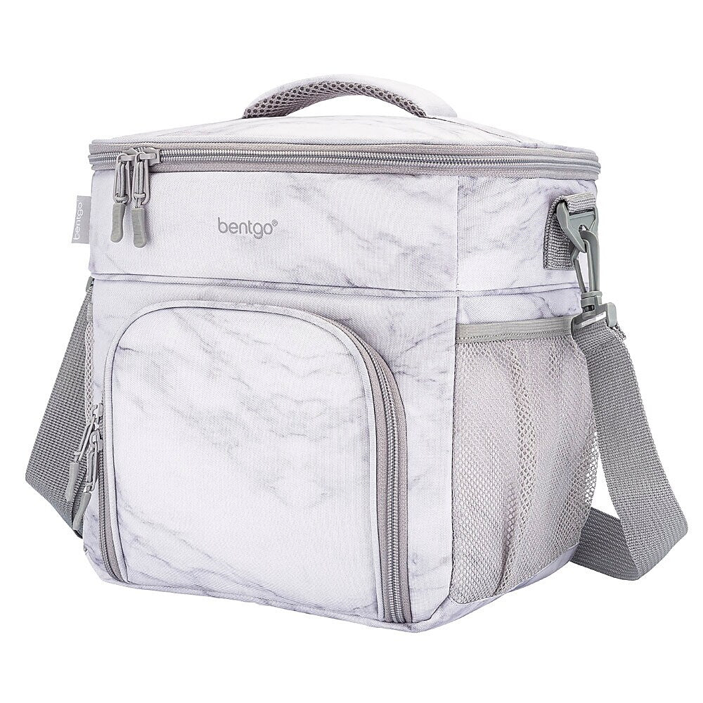 Bentgo Prep Deluxe Insulated Lunch Bag, White Marble (BGPRPBAG-WM)