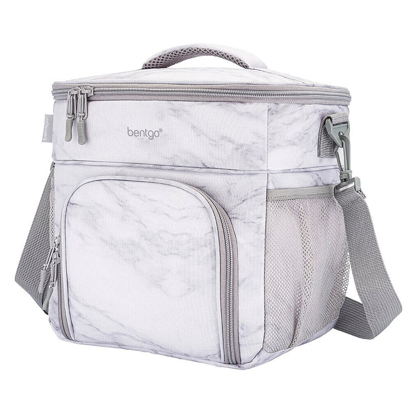 Bentgo Prep Deluxe Insulated Lunch Bag, White Marble (BGPRPBAG-WM)