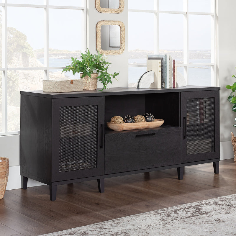 Sauder Tiffin Line 30"H Storage Credenza with 3 Shelves, Raven Oak (433265)