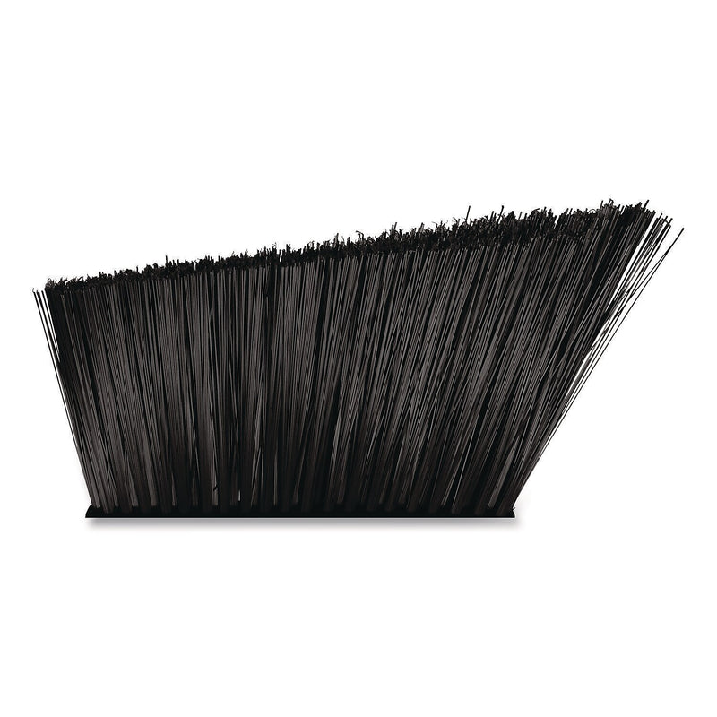 Boardwalk 11.5" Polyethylene Terephthalate Bristle Flagged Angled Broom, Black (6410-6-BWK)