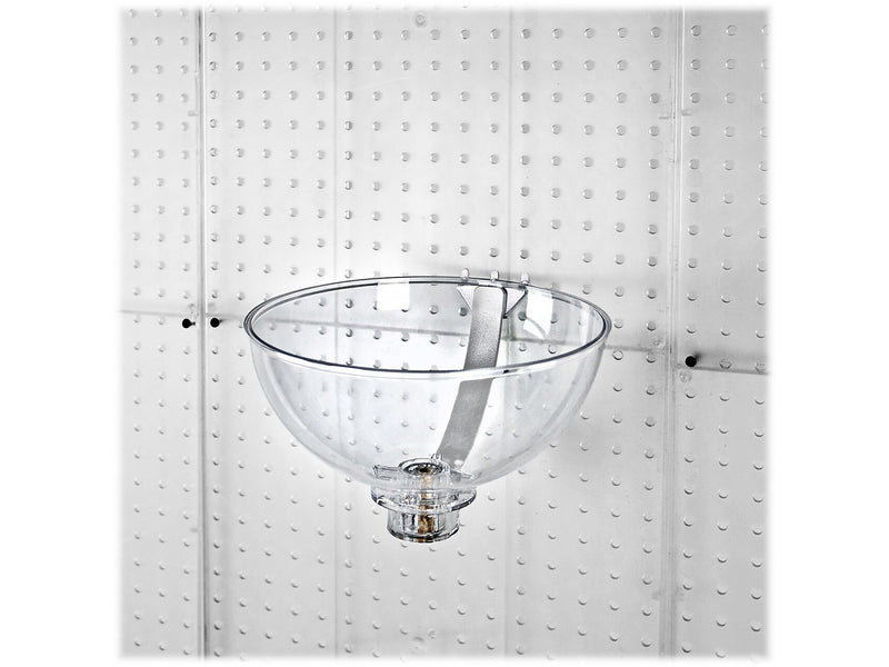 Azar 5" x 10" Pegboard Bowl Display, Clear/Silver, Each (729910)