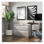 Alera 2-Drawer Lateral File Cabinet, Letter/Legal Size, 42" x 18.63" x 28", Light Gray (ALEHLF4229LG)