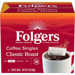 Folgers Coffee Singles Coffee Packets, Medium Roast, 0.16 oz., 19/Box (PRO29764)