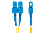 StarTech 3m (9.8ft) SC to SC (UPC) Duplex OS2 Single Mode Fiber Optic Cable, 9/125, Yellow (SMDOS2SCSC3M)