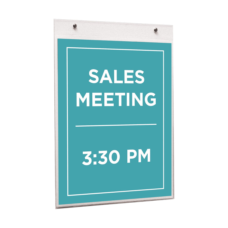 NuDell Sign Holder, 8.5" x 11", Clear Plastic (NUD38011)