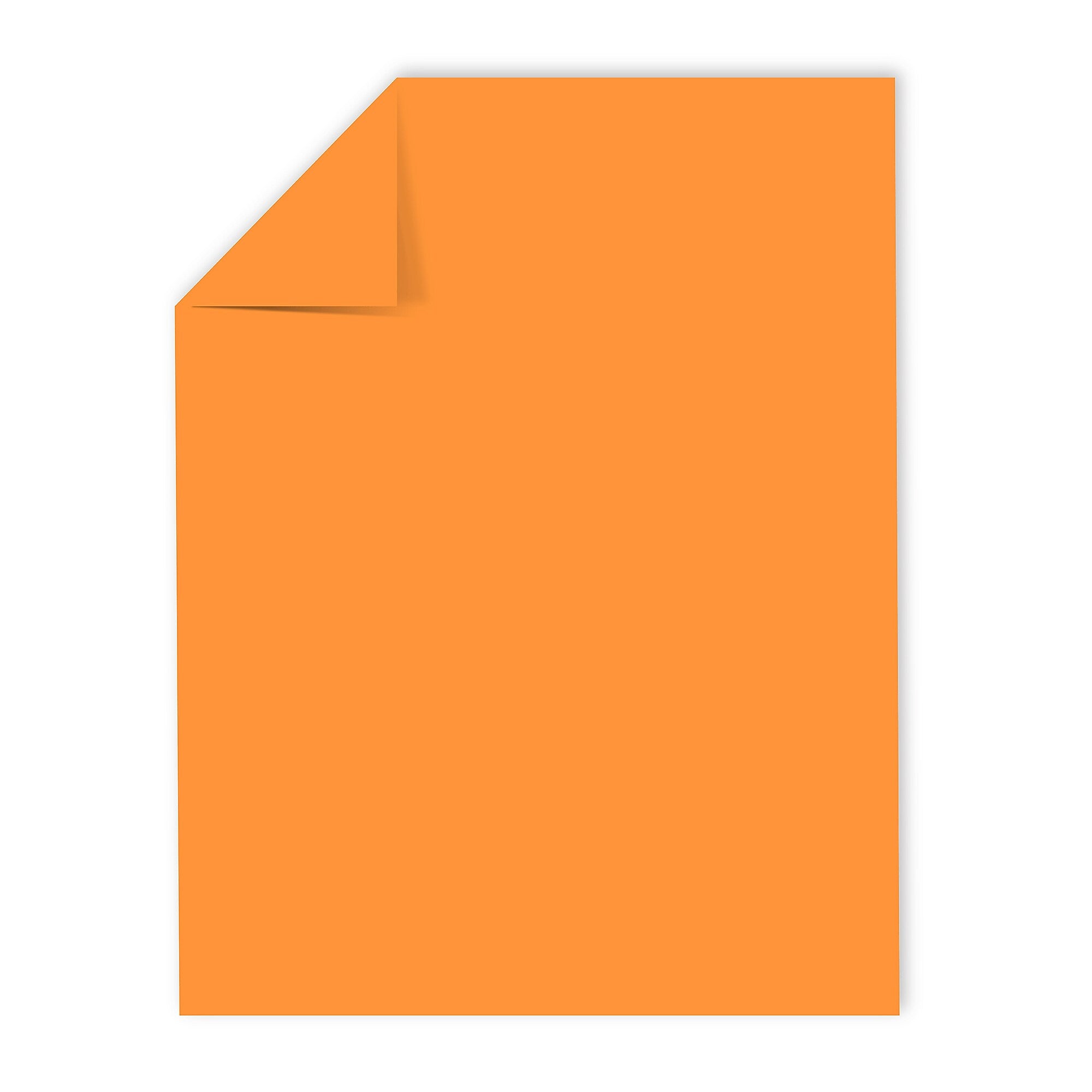 Astrobrights 8.5" x 11" Color Copy Paper, 24 lbs. Cosmic Orange, 500 Sheets/Ream (22651/21658)