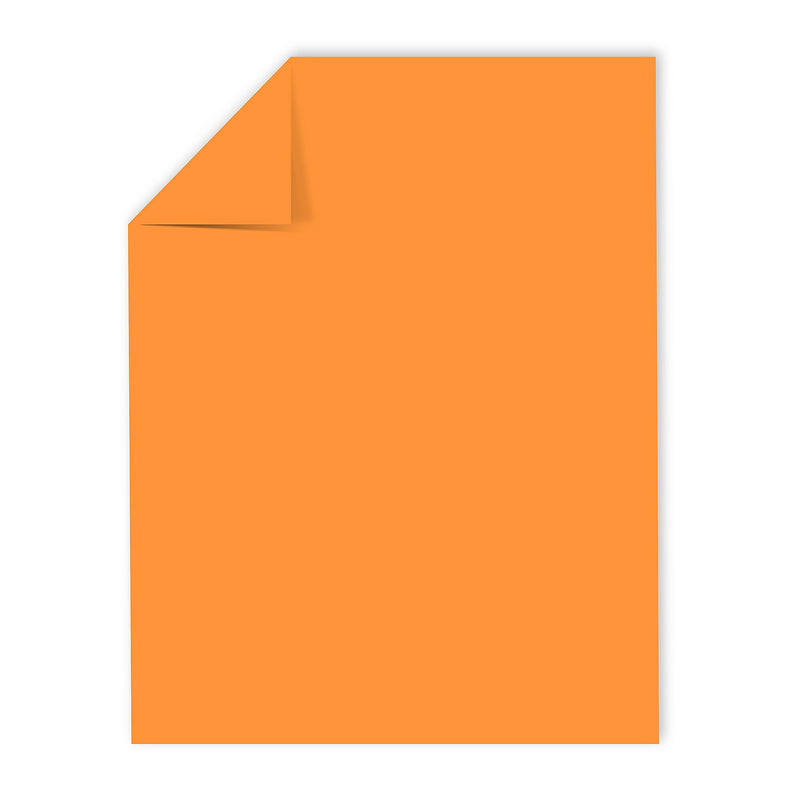 Astrobrights 8.5" x 11" Color Copy Paper, 24 lbs. Cosmic Orange, 500 Sheets/Ream (22651/21658)