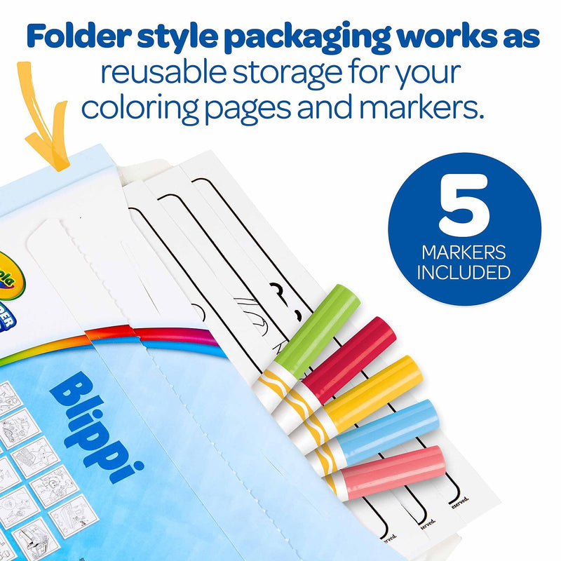 Crayola Color Wonder: Blippi Coloring Book, 18 Pages, 2 Sets/Bundle (BIN752726-2)