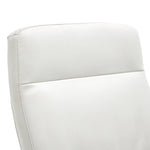 La-Z-Boy Baylor Ergonomic Faux Leather Swivel Executive Chair, White (CHR10085A)