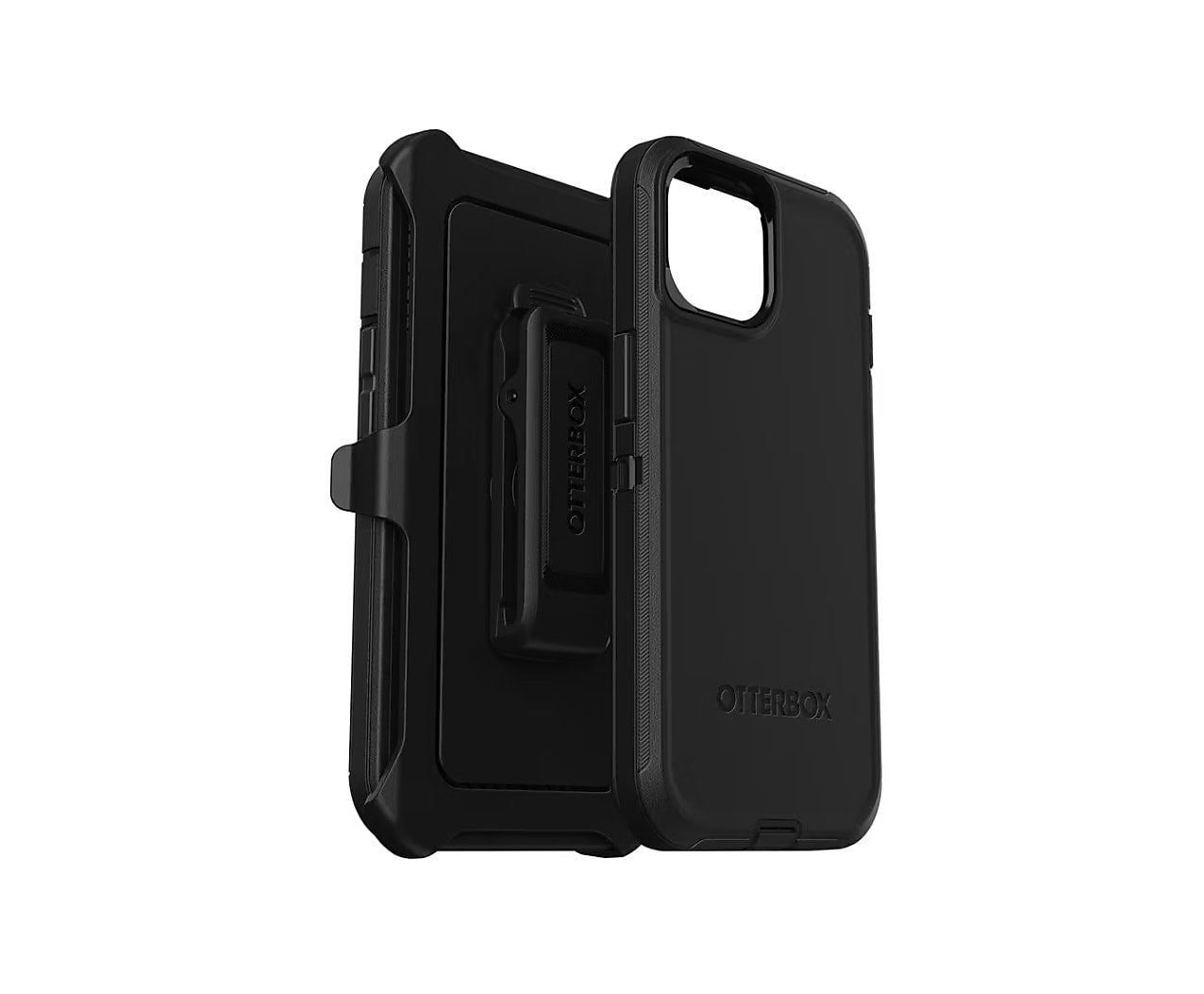 OtterBox Defender Case for Apple iPhone 13/14/15, Shock Absorbing, Rugged Protection, Black (77-92557)
