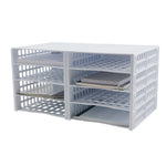 Thinkspace Literature organizer 8-Compartment Literature Organizers, 21" x 12.25", White (39444)