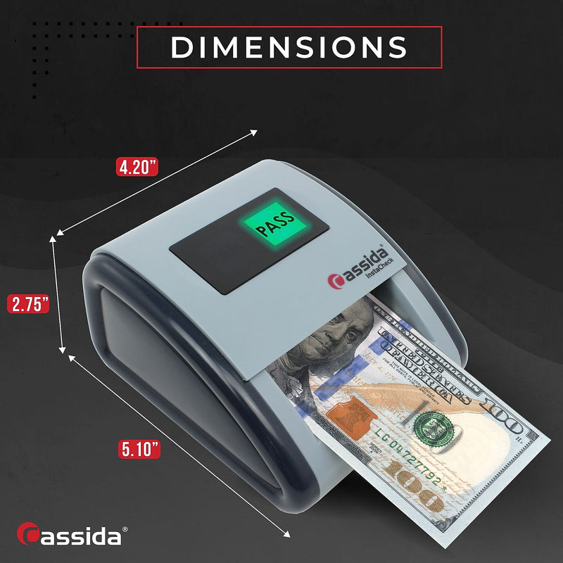 Cassida InstaCheck Counterfeit Detection Machine, Gray/Black (DIC)
