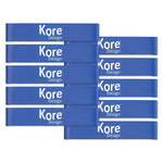 Kore Design Chair Fidget Silicone Kick Bands, Blue, 10/Pack (KD-KB0001)