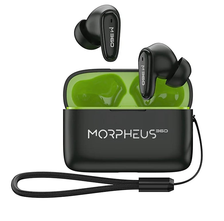 Morpheus 360 Nemesis Wireless Earbuds, Bluetooth, Black (TW1800W)