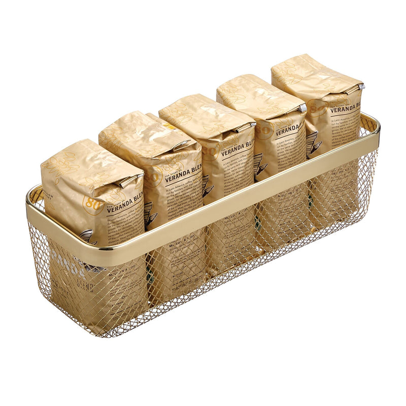mDesign Steel Organizer, Soft Brass (25959)