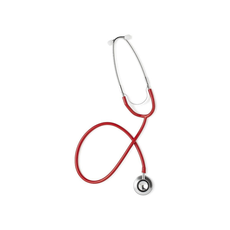Medline Dual Head Stethoscope, Red (MDS926206)