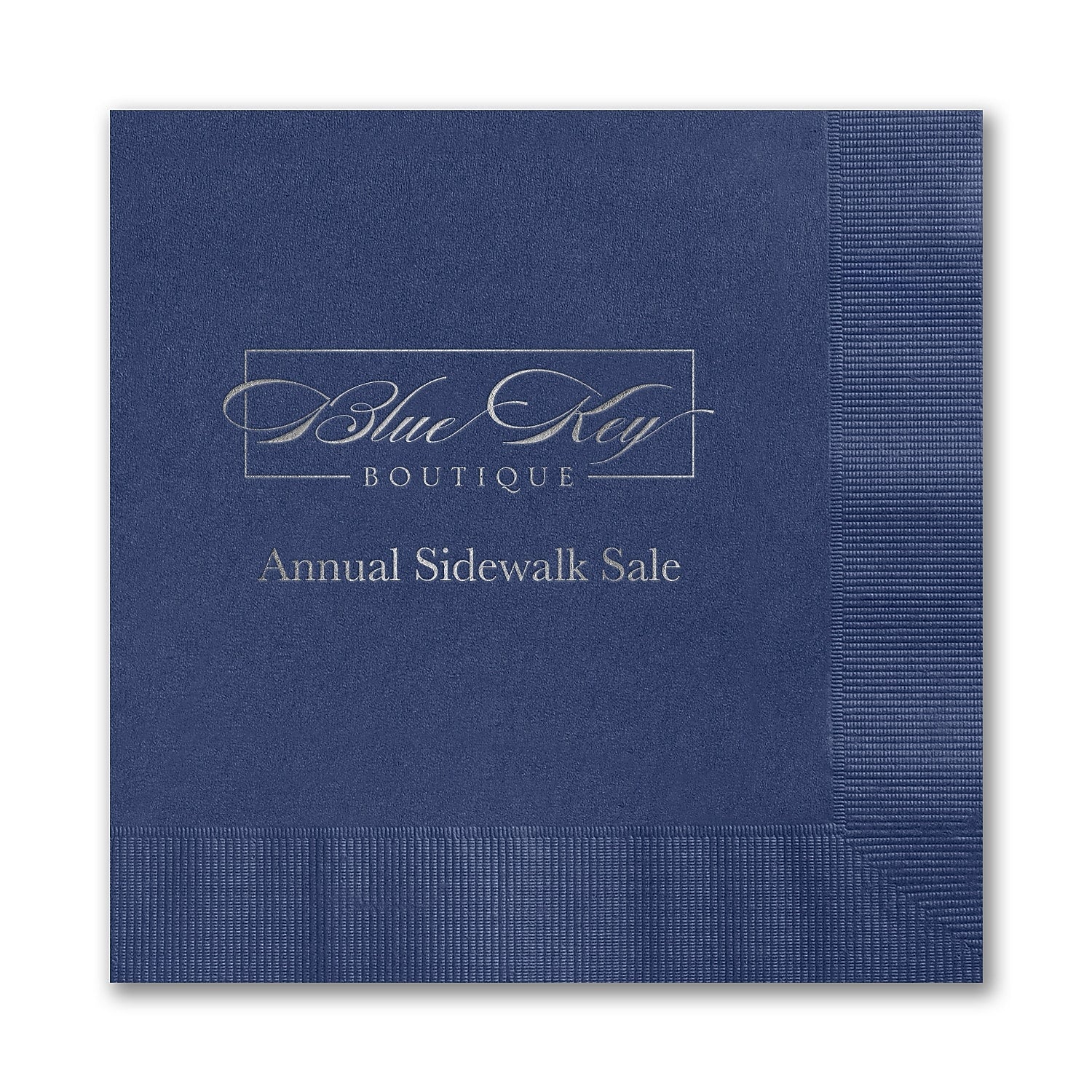Navy Luncheon Napkin - Foil Imprint, 100/BX