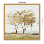 Amanti Art Golden Acre Wood (Trees) by Isabelle Z Framed Canvas Wall Art Print, 16" x 16" (A42675040734)