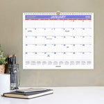 2026 AT-A-GLANCE 15" x 12" Monthly Wall Calendar, White/Purple (PM8-28-26)