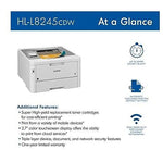 Brother Digital Color Printer with Duplex Printing and Wireless Networking (HLL8245CDW)