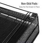 Mind Reader Plastic Coffee Pod Organizer with 2 Drawers, 72 Pod Capacity, Black (DBMTRAY-BLK)