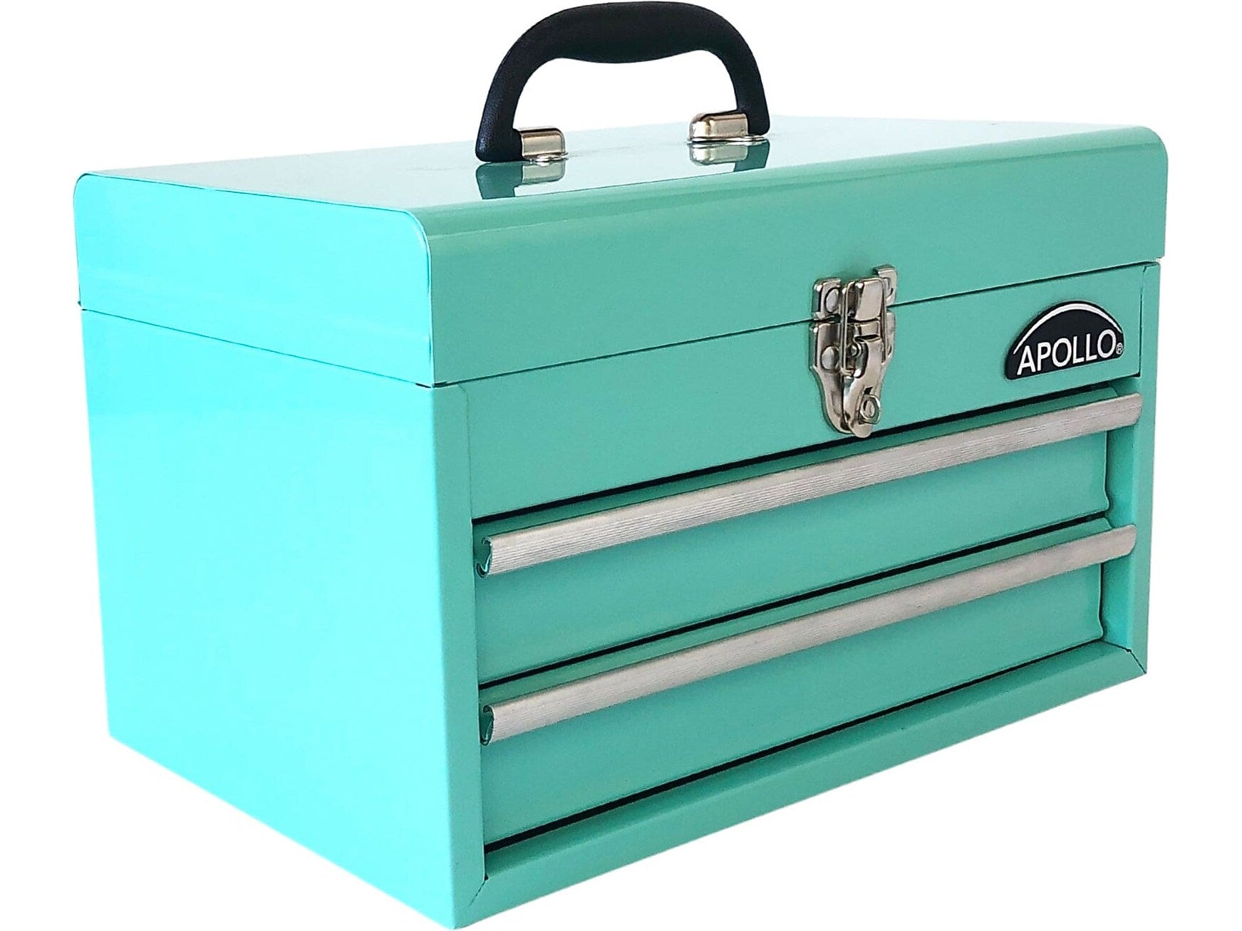 Apollo Tools 2-Drawer Tool Chest, Steel, Aqua Green (DT5010-GR)