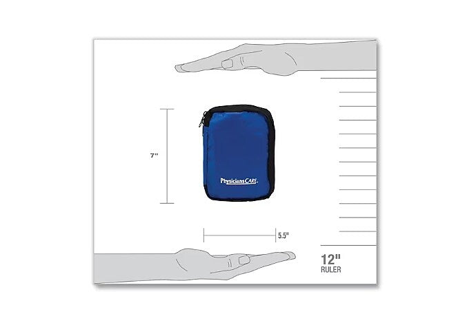 PhysiciansCare Fabric First Aid Kit, 10 People, 95 Pieces (90166)
