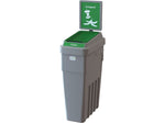 CleanRiver LeanStream Plastic Single-Stream Compost Station, 23 Gallon, Gray (LS1B-009)