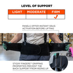 Ergodyne ProFlex 2000SF 840D Spandex Back Support Brace, 4XL (11288)