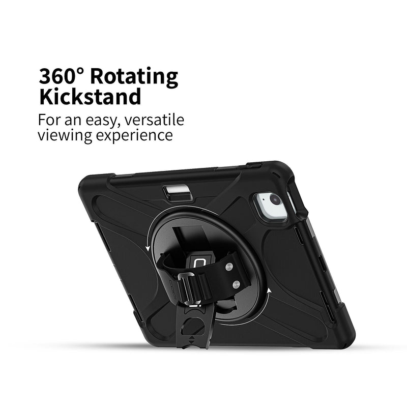 CODi Rugged Case iPad Air 11" (M2, M3), iPad Pro 11" (4th, 3rd, 2nd, 1st Gen), iPad Air 10.9" (5th, 4th Gen), Black (C30705089)