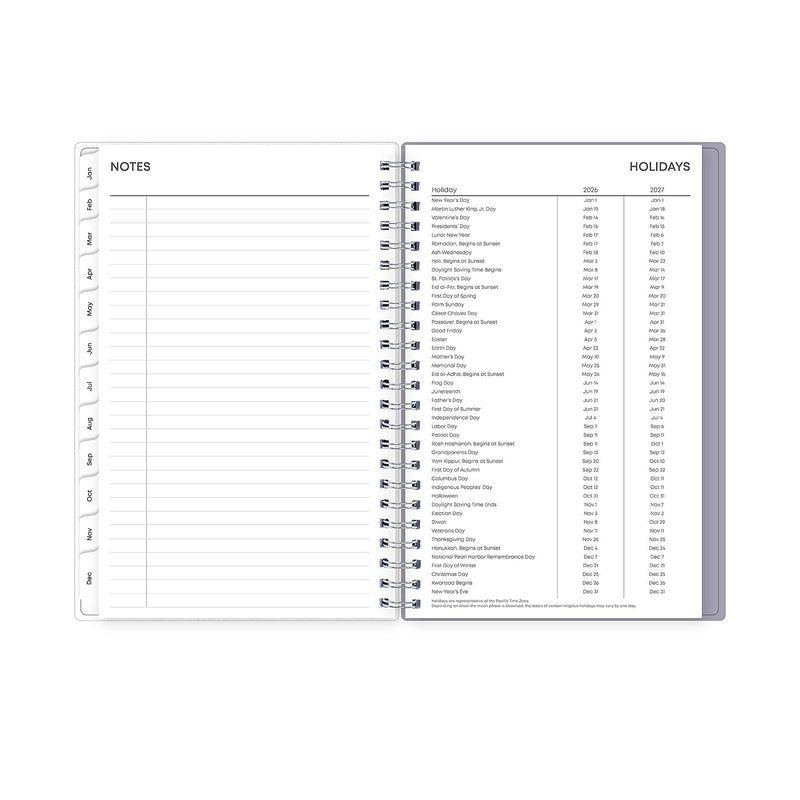 2026 Blue Sky Ru Du Flore 5" x 8"  Weekly & Monthly Planner, Plastic Cover, Multicolored (101603-26)