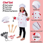 Bintiva Dress Up/Drama Play Helping At Home Trunk Set, Construction Worker/Chef/Gardener, 15 Pieces/Set (BNVBT023)