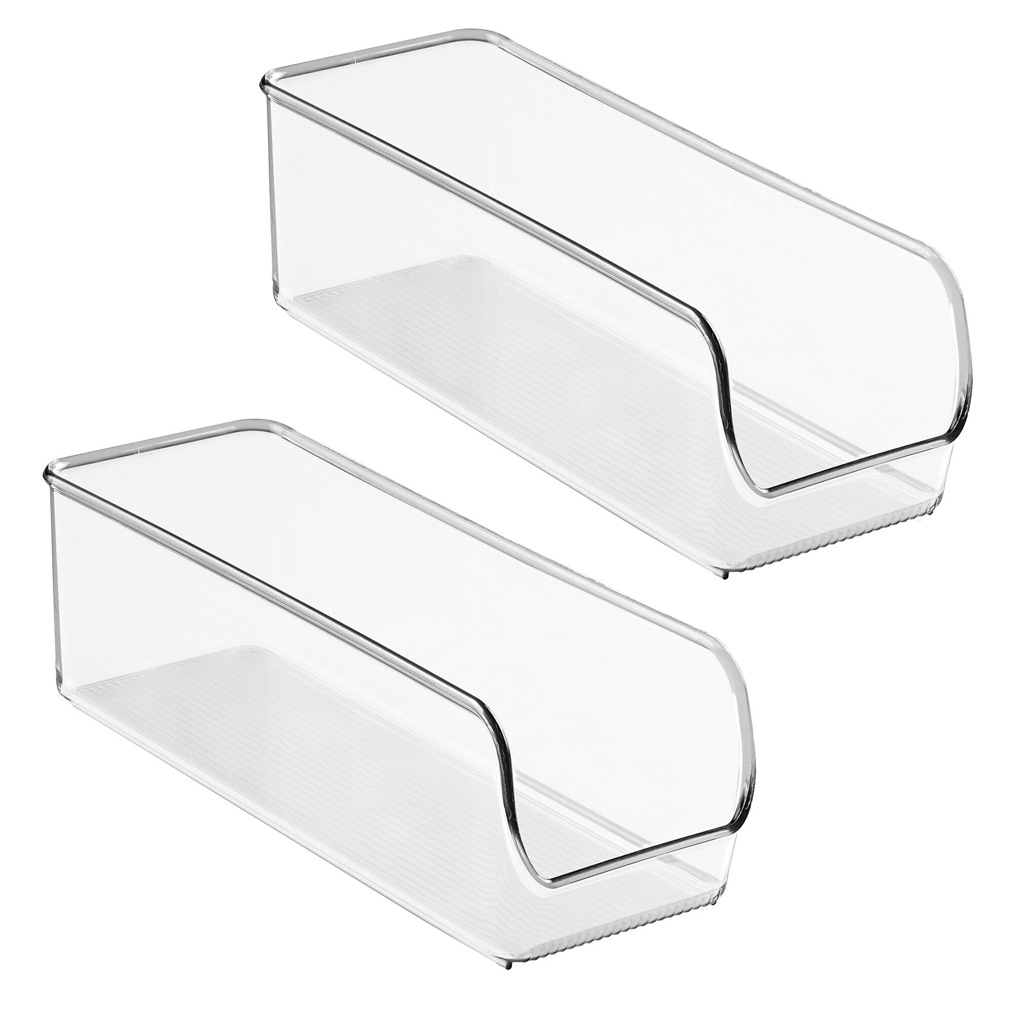 iDESIGN Stackable Plastic Accessory Tray, Clear, 2 Piece (28196M2)